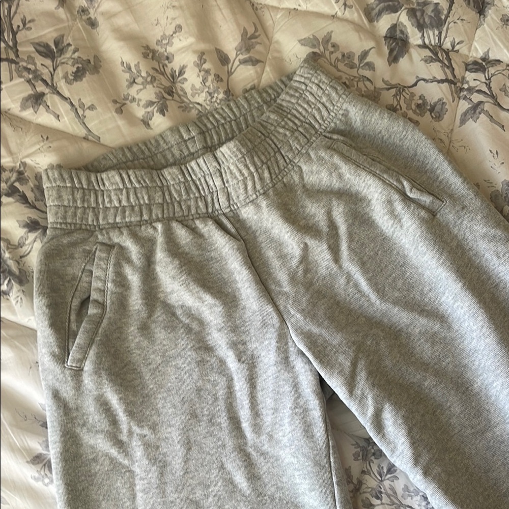 Aerie Gray cloud fleece Sweatpants